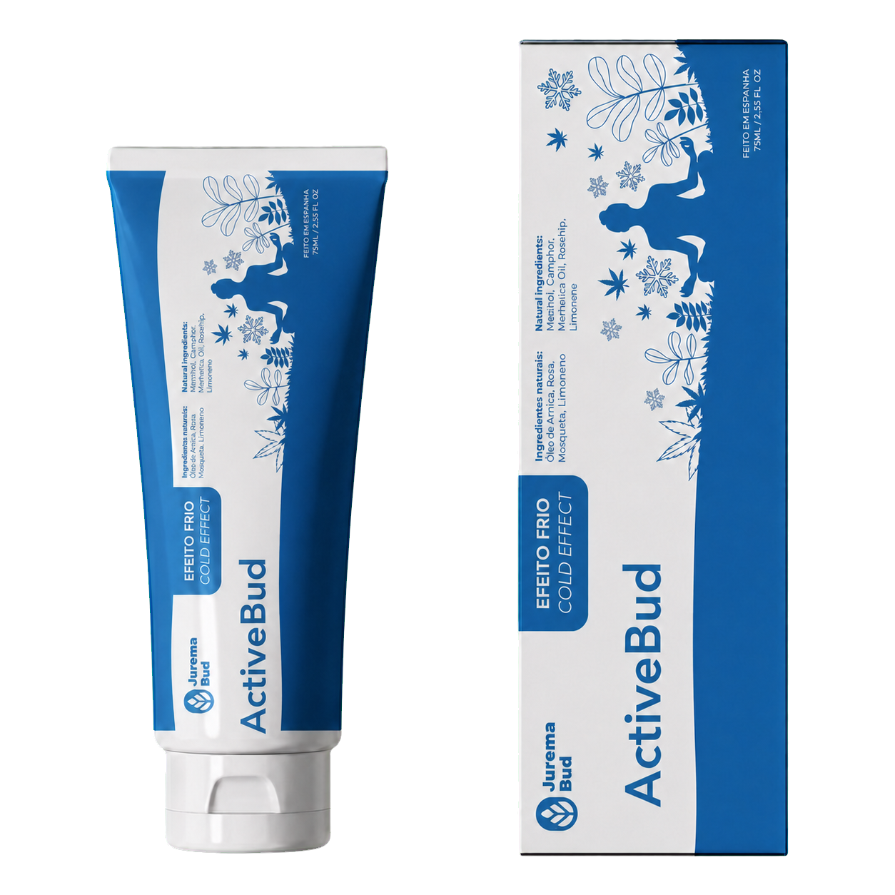 Creme de massagem efeito frio ActiveBud 75ml
